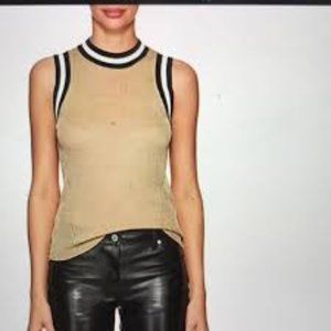 Rag & Bone Priya Gold Lurex Tank Top
